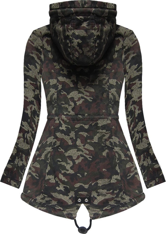 BAWEŁNIANA PARKA Z KAPTUREM ZIELONA (1721)