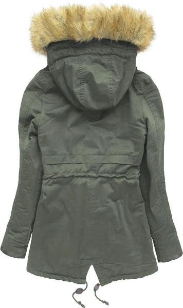 PARKA ZIMOWA NA MISIU KHAKI (AB3301)