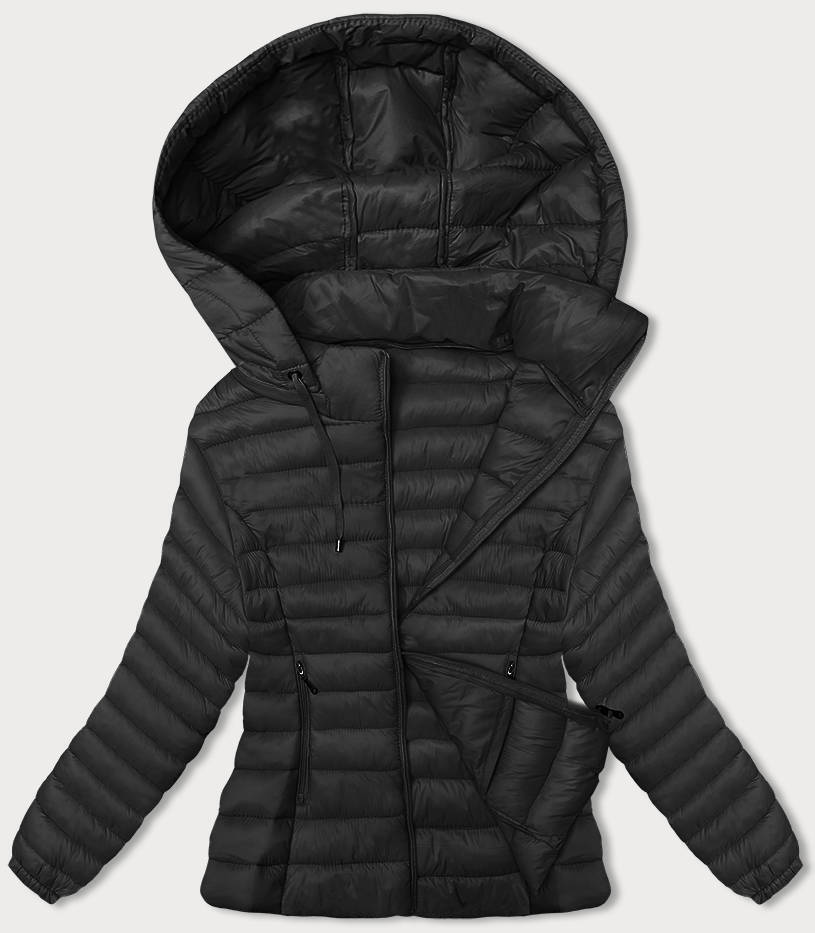 Przejściowa pikowana kurtka damska czarna (16M9101-392)