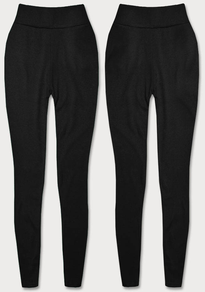 Bawełniane legginsy czarne (YW01001-A1)