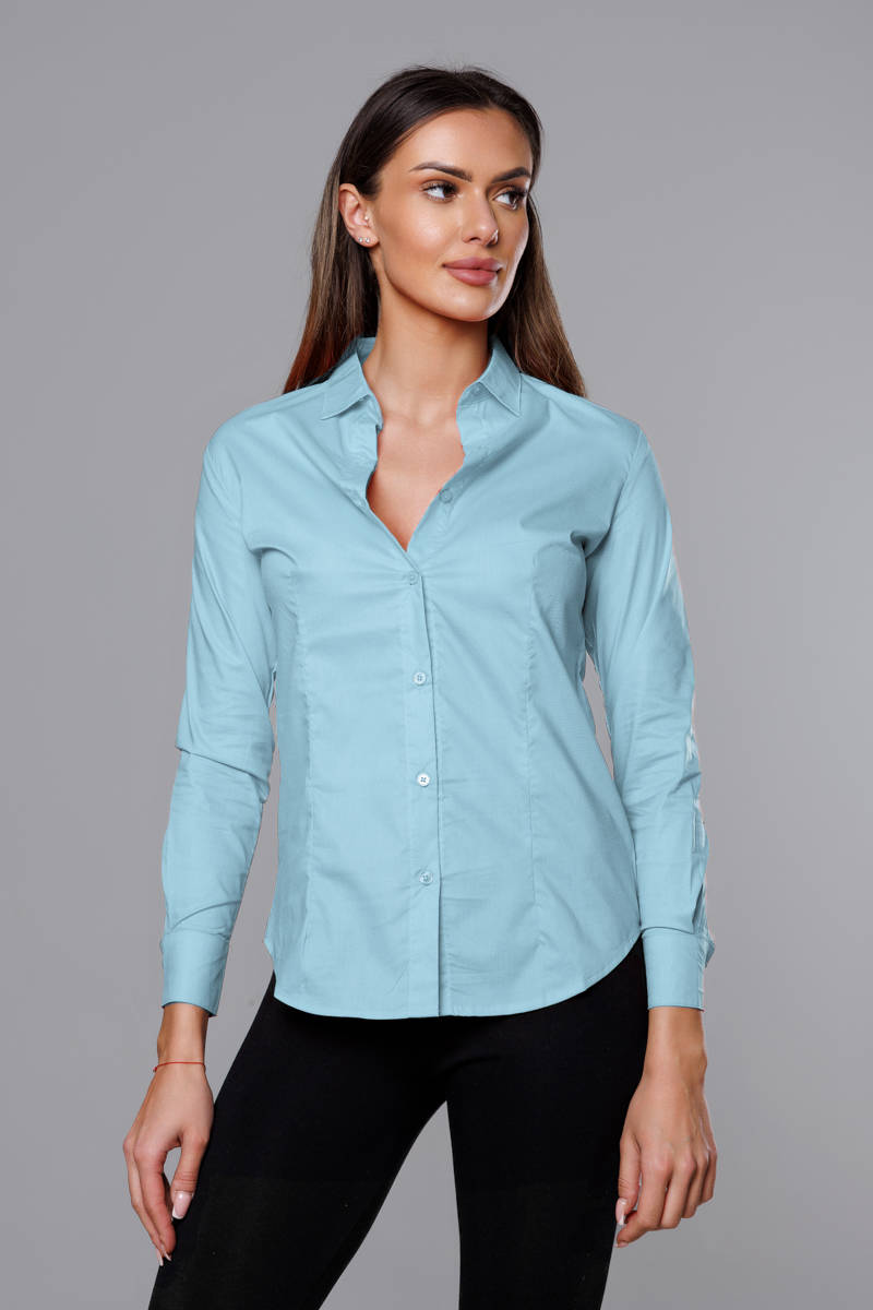 Klasyczna koszula damska jasnoniebieska (HH039-41)