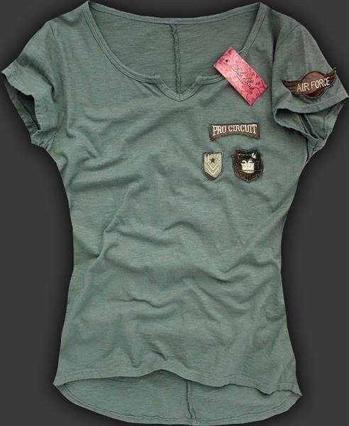 T-SHIRT MILITARY KHAKI (T111) MADE IN ITALY | Sklep Goodlookin.pl