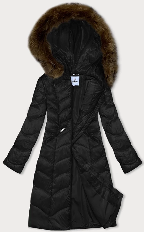 Przejściowa pikowana kurtka damska Glakate czarna (LU-2201)