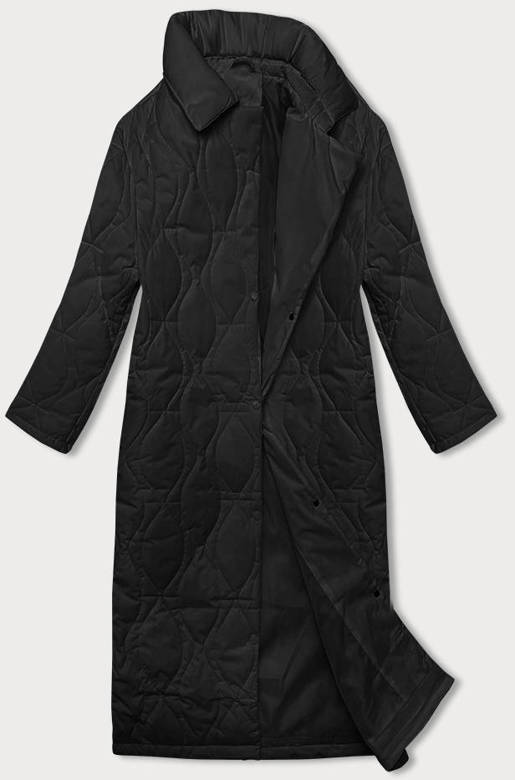 Damski płaszcz oversize czarny (5M3177-392)
