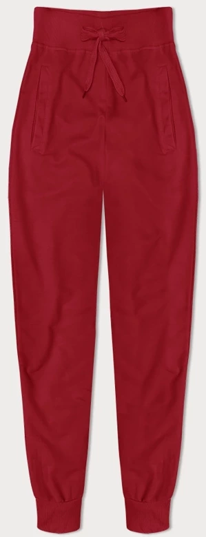 Cienkie spodnie dresowe czerwone (CK03-18)