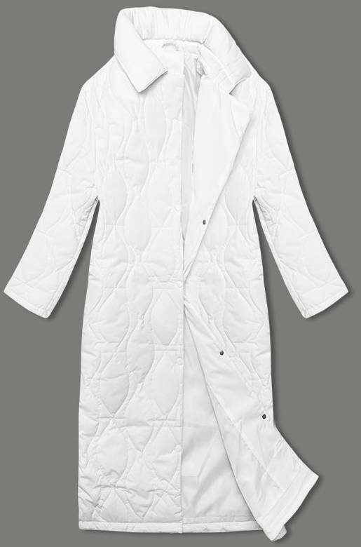 Damski płaszcz oversize biały (5M3177-281)