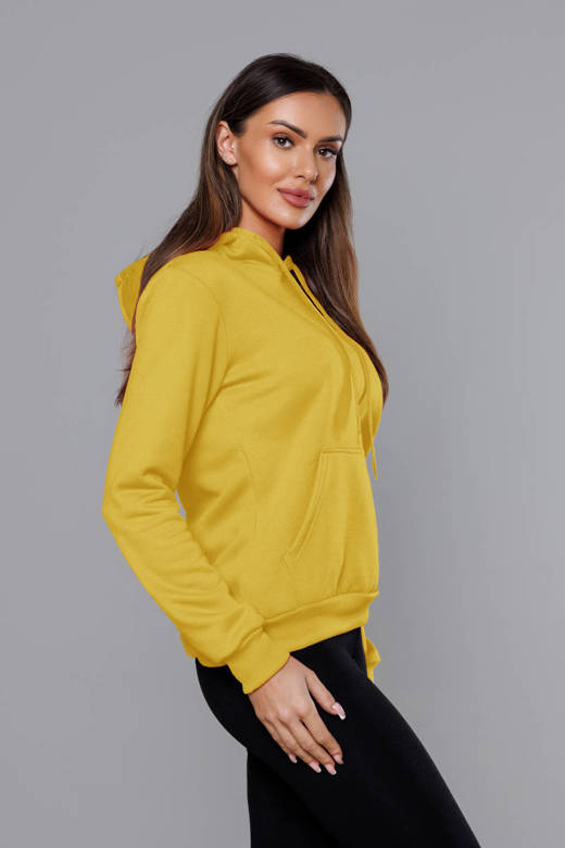 Damska bluza dresowa żółta (w02-28)