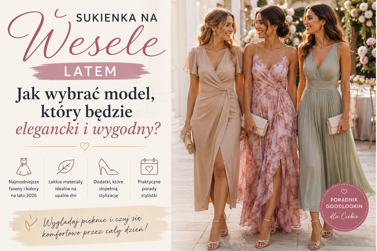 Sukienka na wesele latem – jak wybrać model, który będzie elegancki i wygodny?