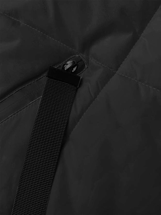 Zimowa długa kurtka damska czarna (5M3168-392)