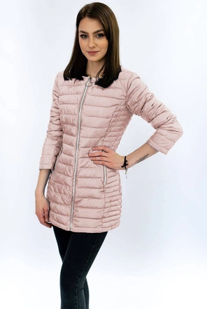 DŁUGA PIKOWANA KURTKA ŁOSOSIOWA (21810)