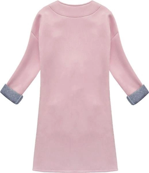 NARZUTKA AŻUROWA ZAMSZOWA RÓŻOWA (8060-10)