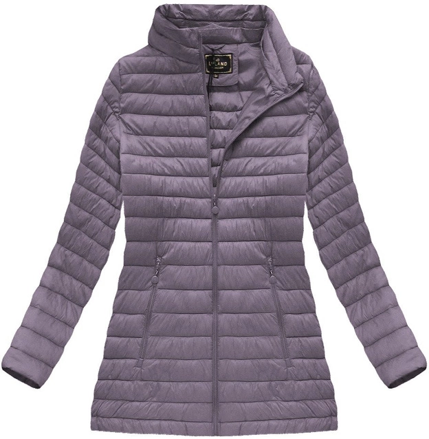 PIKOWANA KURTKA Z KAPTUREM FIOLETOWA (7473-PLUS)