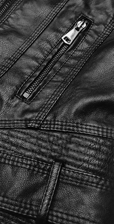 Ramoneska ze stójką czarna (HM22)