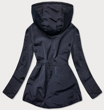 KURTKA - PARKA DAMSKA GRANATOWA (6365BIG)