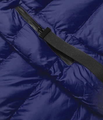 Przejściowa kurtka damska z kapturem granatowa (5m786-215)