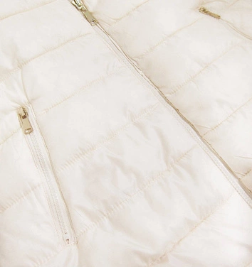 DWUSTRONNA PARKA GRANATOWA-ECRU (B507)