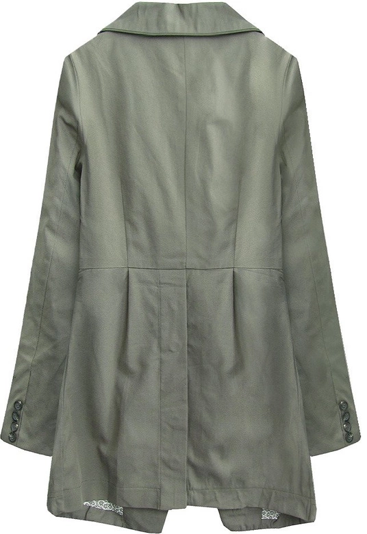 ROZKLOSZOWANY PŁASZCZYK KHAKI (94214)