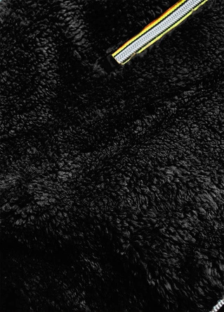 Dwustronna damska kurtka czarna (h1038-01)