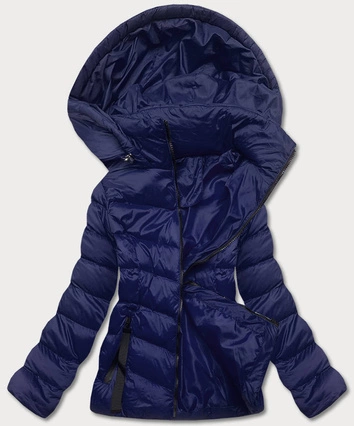Przejściowa kurtka damska z kapturem granatowa (5m786-215)