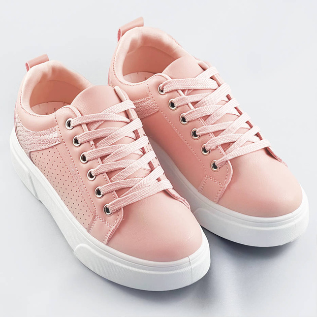 Buty sportowe damskie różowe (s221)