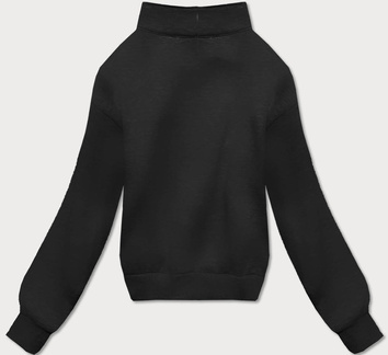 Dres damski bluza ze stójką + spodnie czarny (8c70-3)