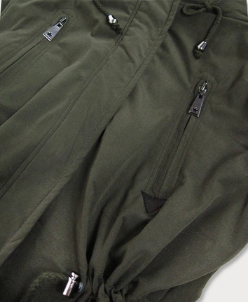 DAMSKA PARKA ZIMOWA NA MISIU KHAKI (FH-856)