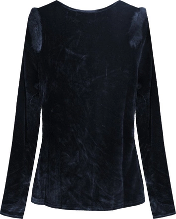 BLUZKA Z FUTERKIEM GRANATOWA (3685)