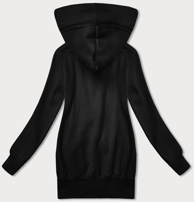 Gładka bluza damska z kapturem LHD czarna (AMG169)