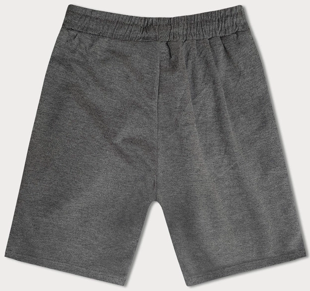 Krótkie spodenki męskie ciemne szare (8K933-5)