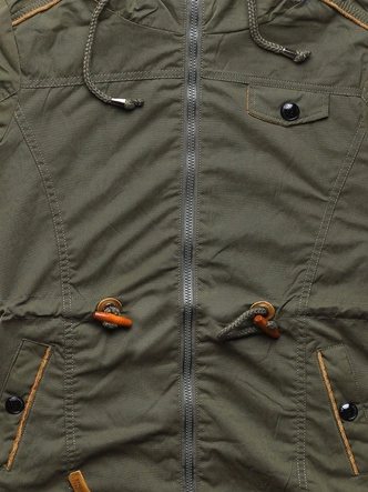 KRÓTKA PARKA Z KAPTUREM ARMY (TLR335)