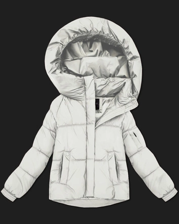 Przejściowa kurtka damska oversize S'West złamany biały (B2003-26)