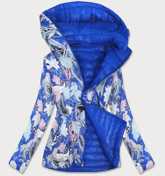 DAMSKA KURTKA DWUSTRONNA NIEBIESKA (7174)