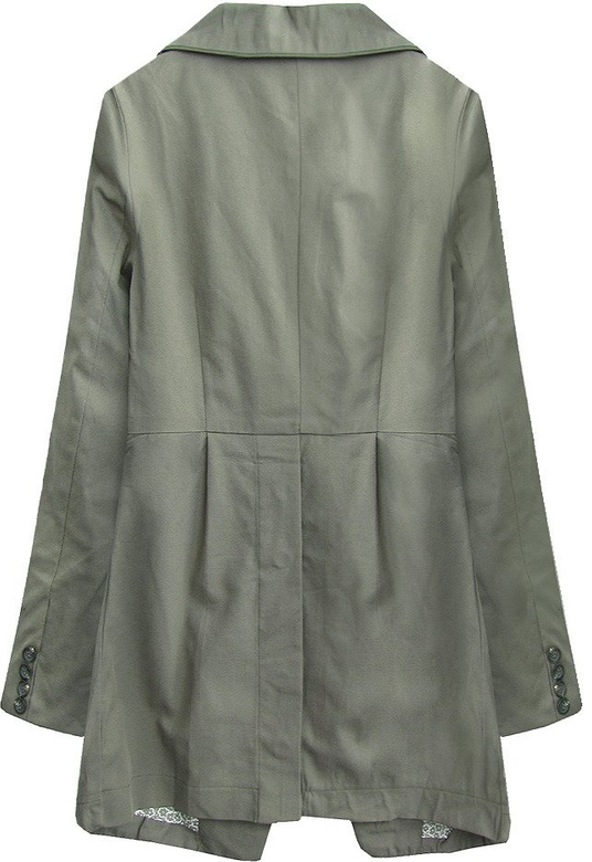 ROZKLOSZOWANY PŁASZCZYK KHAKI (94214)