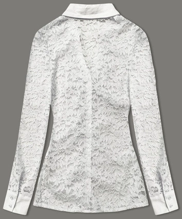 Koronkowa bluzka damska ecru (WH16129)