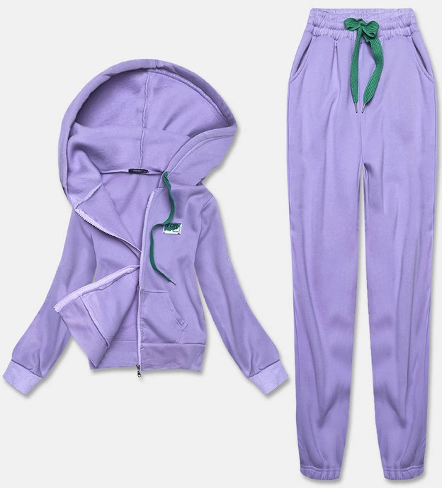 KOMPLET DRESOWY DAMSKI FIOLETOWY (YP-1138)