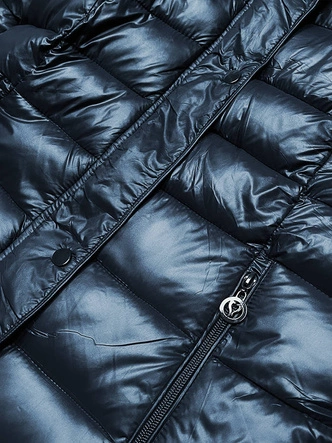 LEKKA PIKOWANA KURTKA ZIMOWA DAMSKA GRANATOWA (Z2780-2)