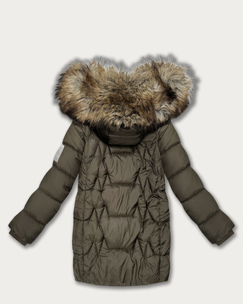 Kurtka zimowa damska z kapturem Goodlookin khaki (KK60564)