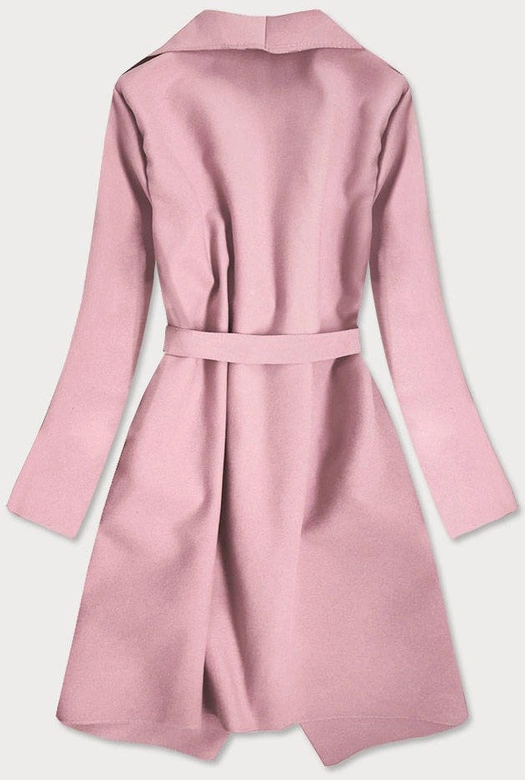 MINIMALISTYCZNY PŁASZCZ ANTYCZNY RÓŻ (678ART)