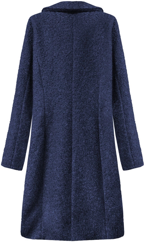 DWURZĘDOWY PŁASZCZ BARANEK GRANATOWY (18760)