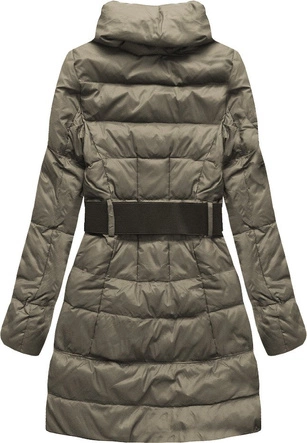 KURTKA ZIMOWA Z PASKIEM KAKAOWA (Z08)