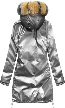 DWUSTRONNA ZIMOWA DAMSKA KURTKA ZŁOTA (1908)