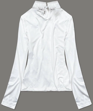 Elegancka bluzka z kołnierzykiem ecru (8522/3)