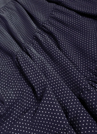 DELIKATNA SUKIENKA W GROSZKI GRANATOWA (588ART)