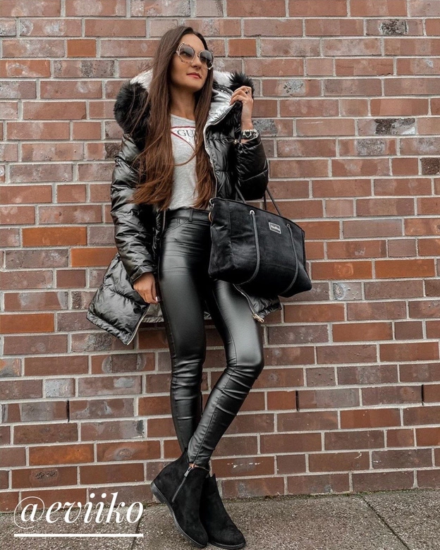 DWUSTRONNA ZIMOWA DAMSKA KURTKA ZŁOTA (1908)