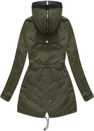 DWUSTRONNA KURTKA Z KAPTUREM KHAKI (XW623BIGX)