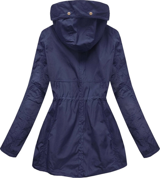 KRÓTKA KURTKA TYPU PARKA GRANATOWA (P01)