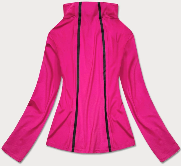 Bluza damska z niską stójką różowa (hh020-51)