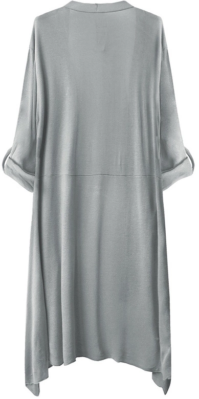 CIENKA NARZUTKA Z KIESZENIAMI SZARA (248ART)