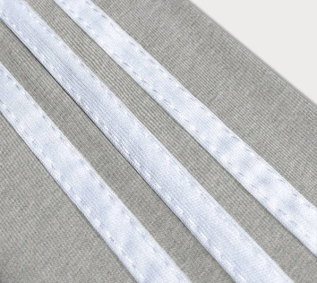 Bawełniane legginsy szary melanż (YW01049-3-1)