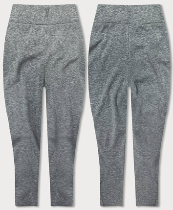 Bawełniane legginsy 3/4 szare (YW01045-a3)
